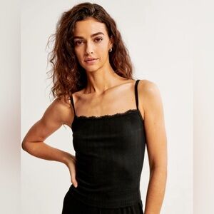 Abercrombie lounge pointelle tank